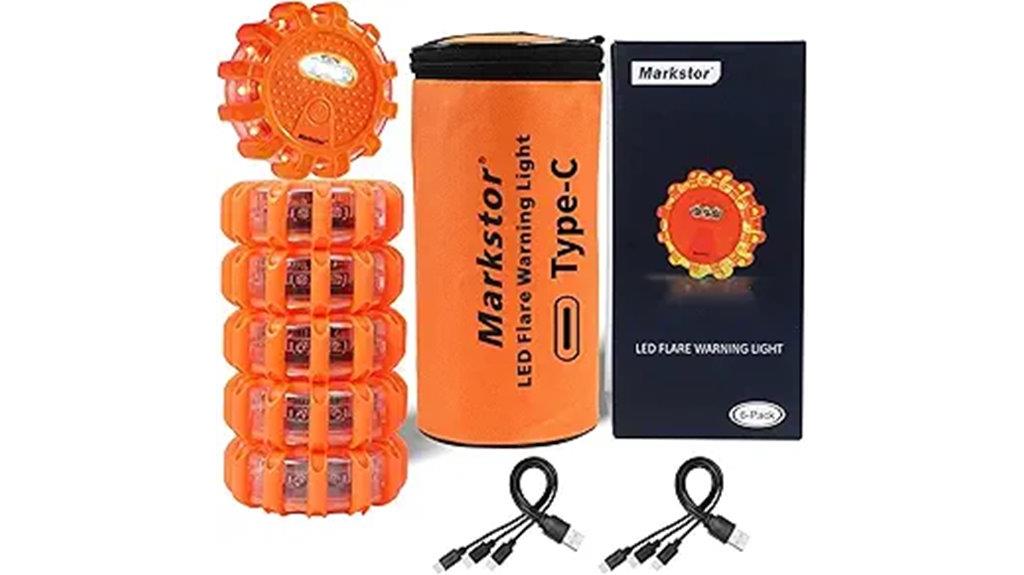 rechargeable led road flares