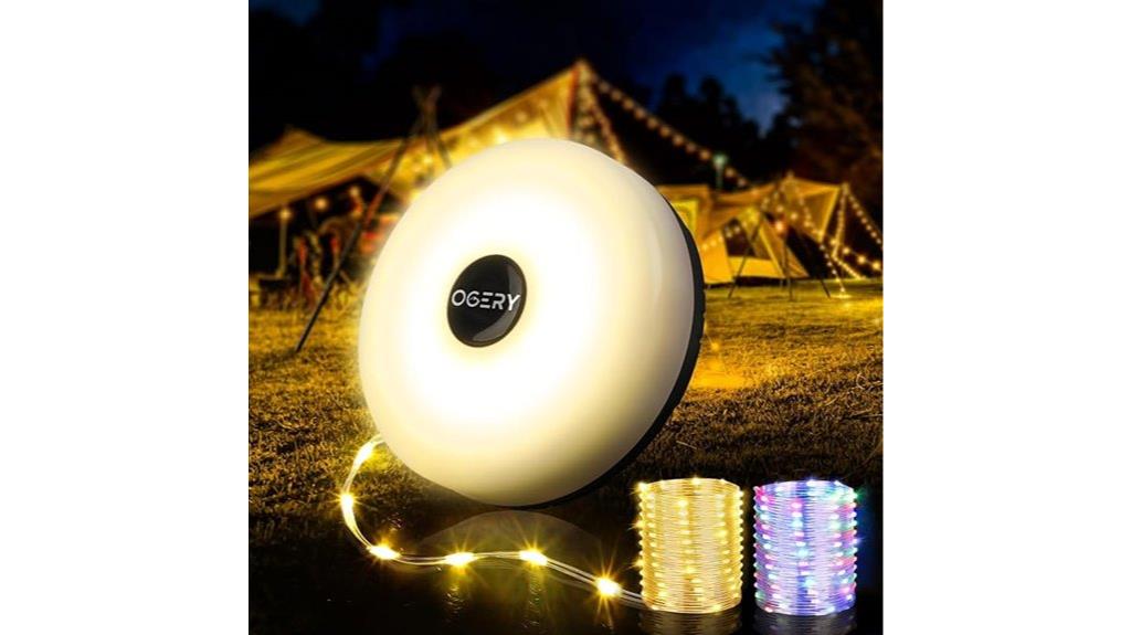 rechargeable led tent lights