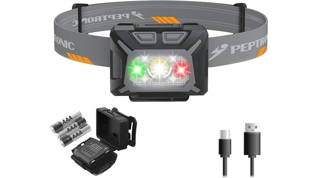 rechargeable waterproof multi mode headlamp