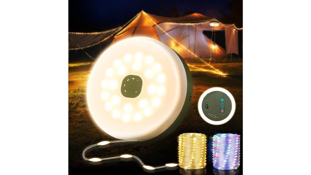 rechargeable waterproof tent lights