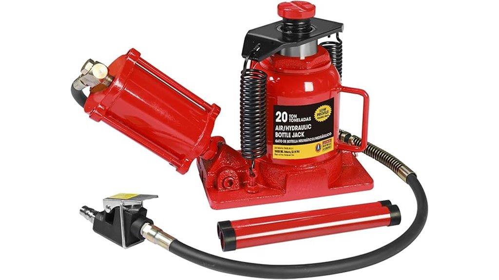 red 20 ton hydraulic jack