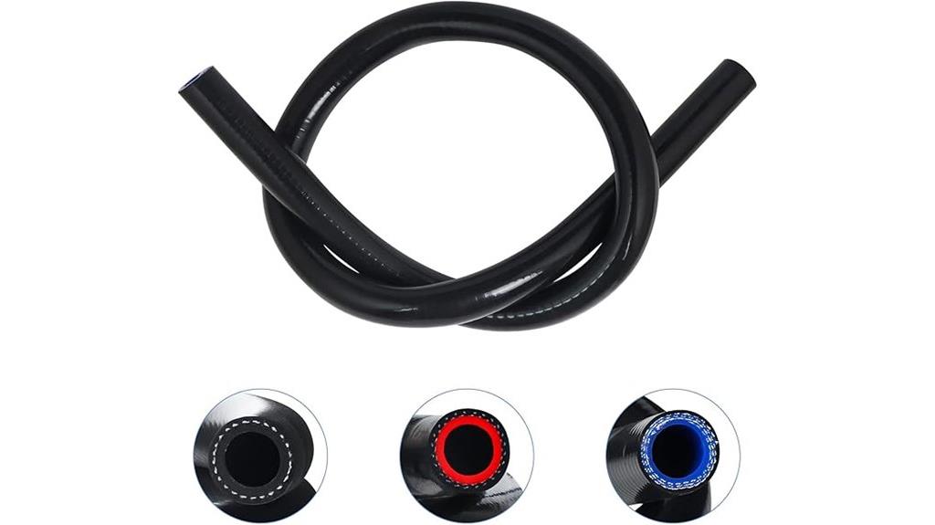 reinforced 1 5m silicone hose