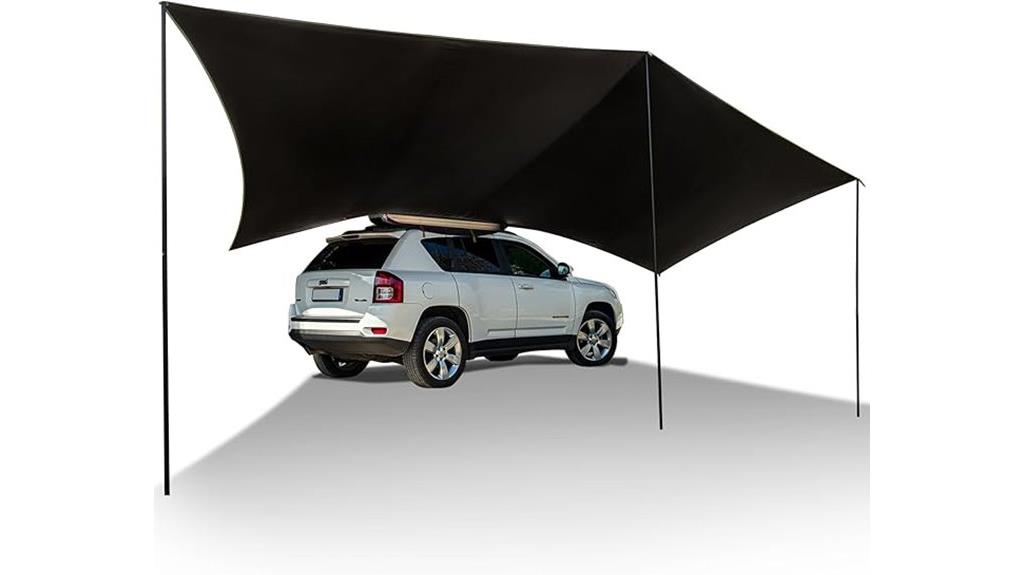 retractable vehicle awning