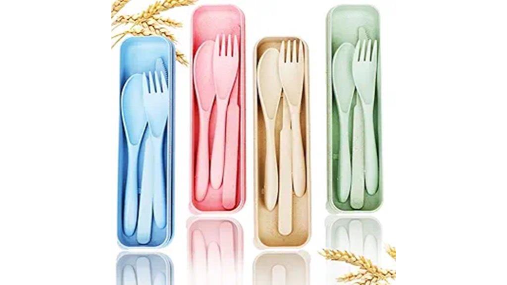 reusable travel utensils set