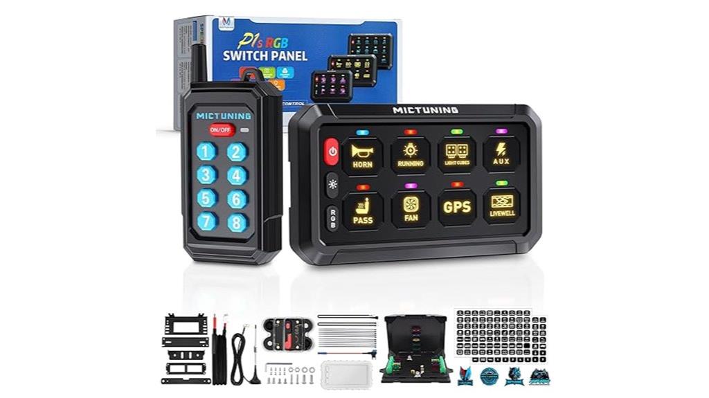 rgb 8 gang switch panel
