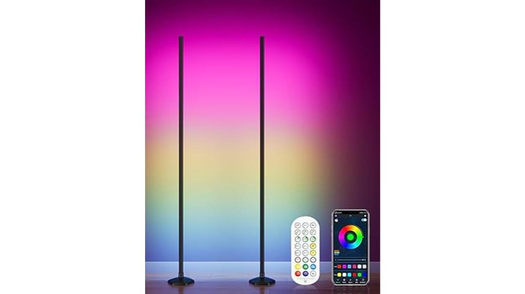 rgb corner floor lamps