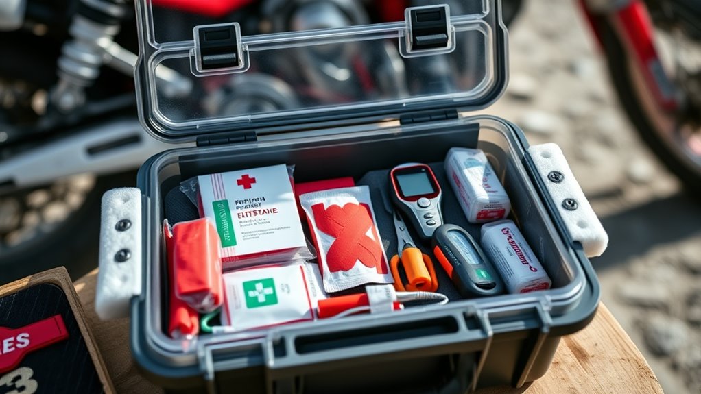 secure organized first aid storage