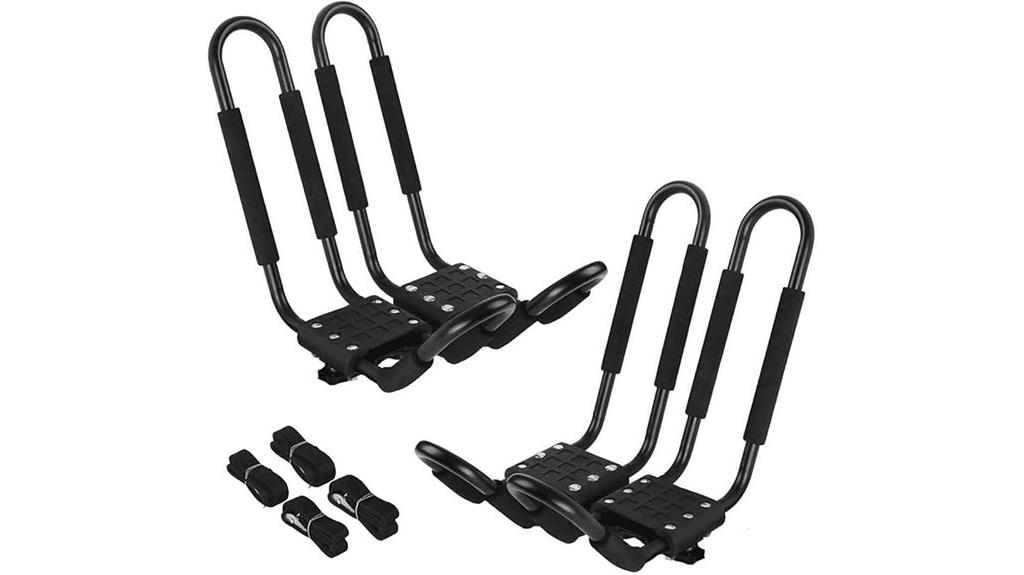 set of four kayak carriers
