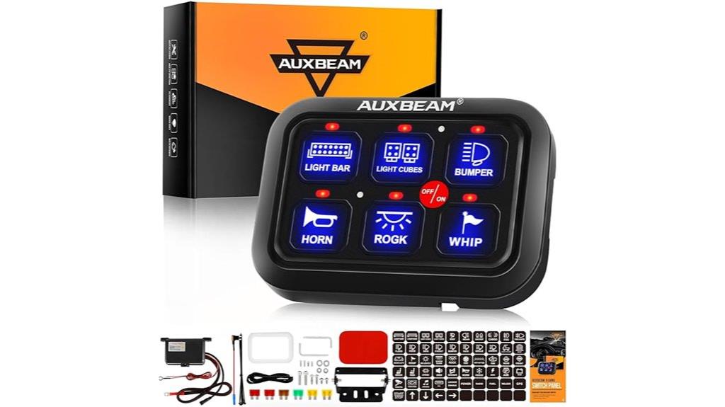 six gang vehicle switch panel