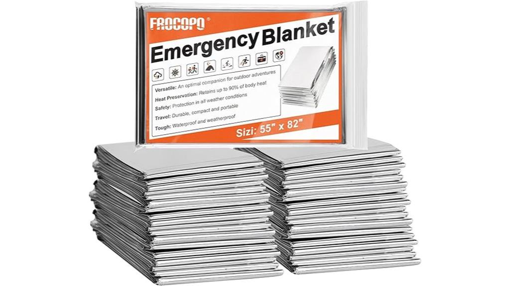 six pack survival blankets