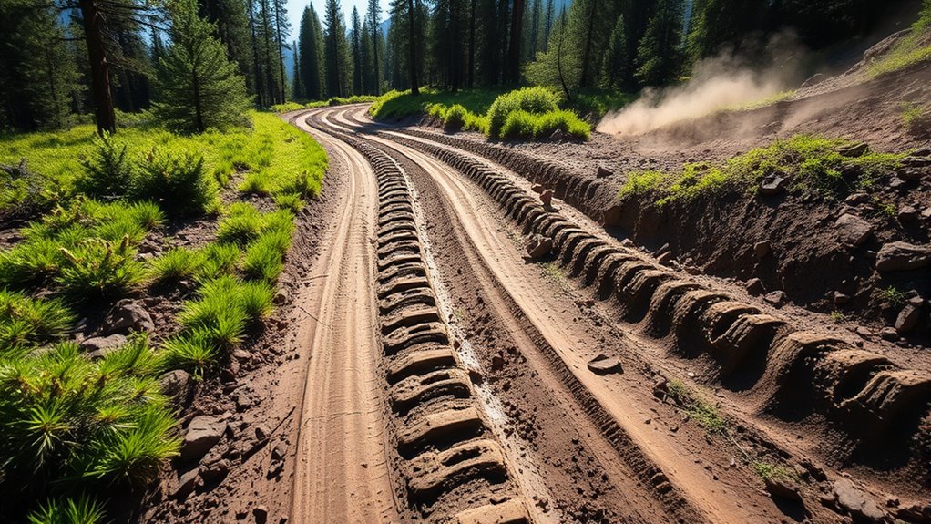 speed increases trail erosion