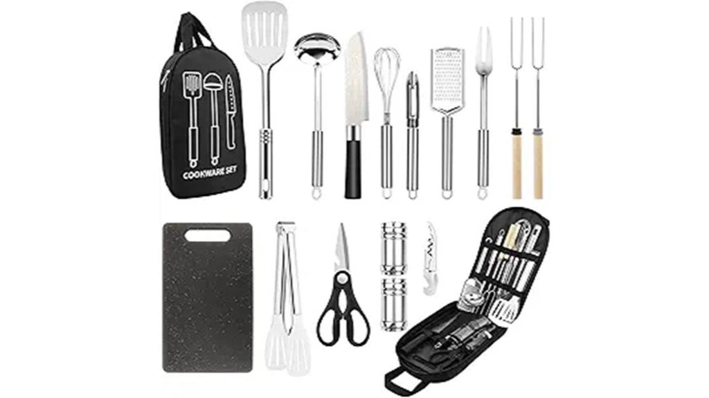 stainless steel camping tools