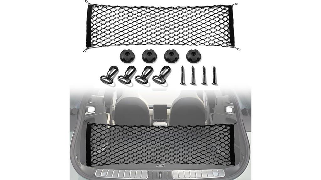 stretchable cargo net for vehicles
