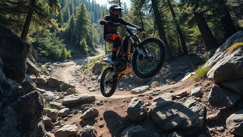 suspension setup for rocks