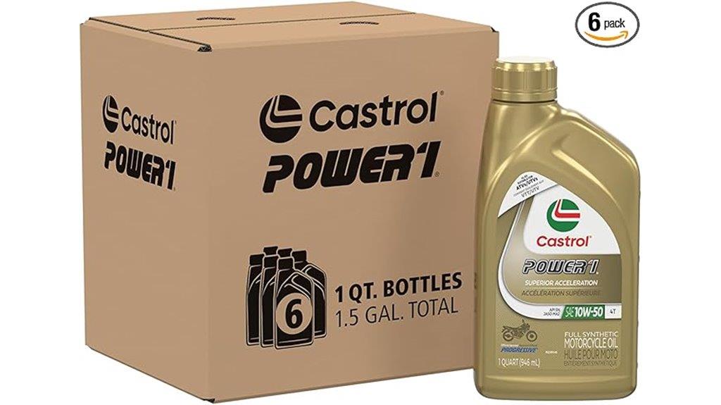 synthetic motorcycle oil pack