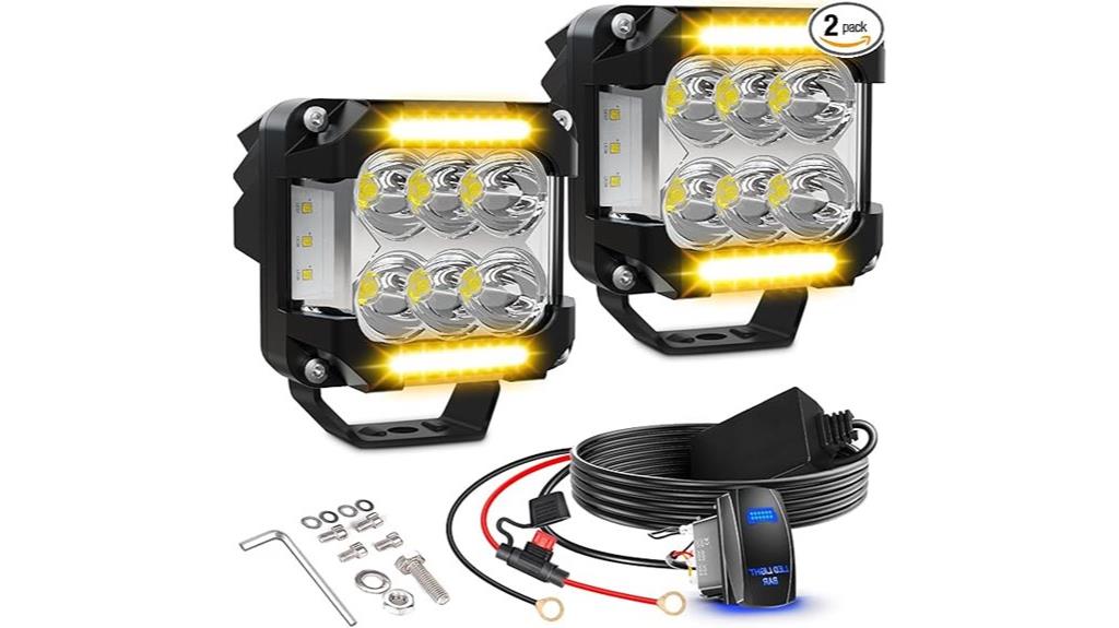 three inch waterproof led pods