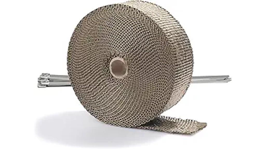 titanium exhaust heat wrap