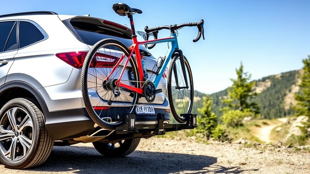 top hitch bike racks