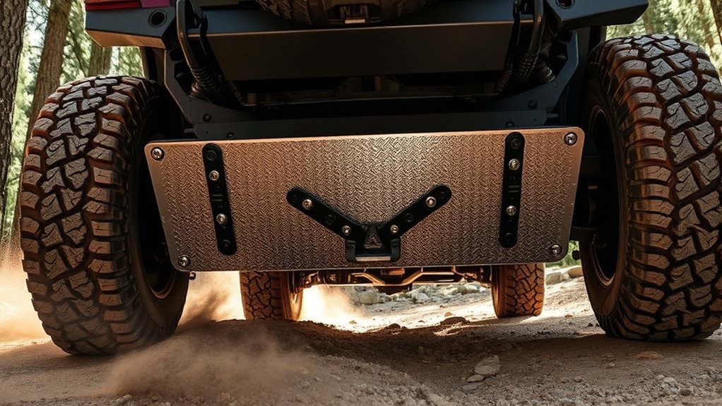 top off road skid plate guide