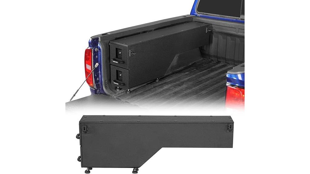 truck bed wheel well toolbox