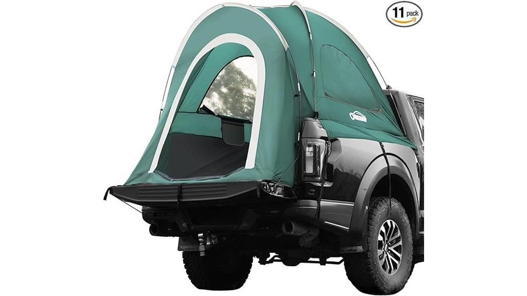 truck camping tent features