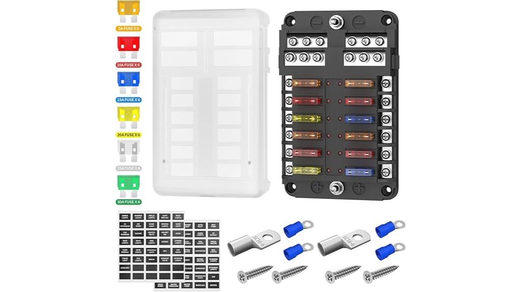 twelve slot fuse block