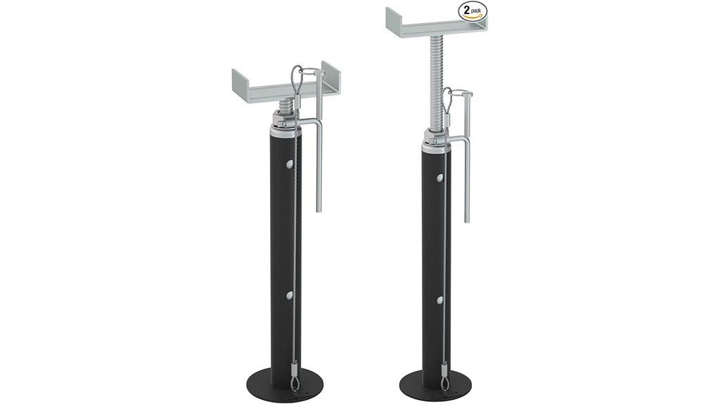 two 5000lb slide jacks