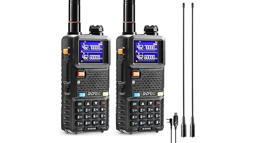 two gmrs radios pack