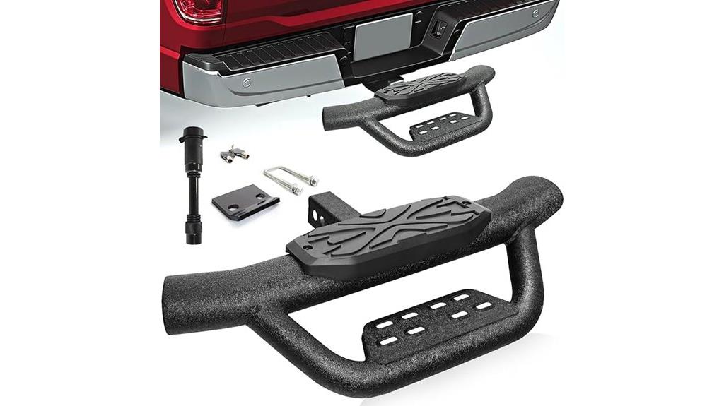 two hitch receiver step