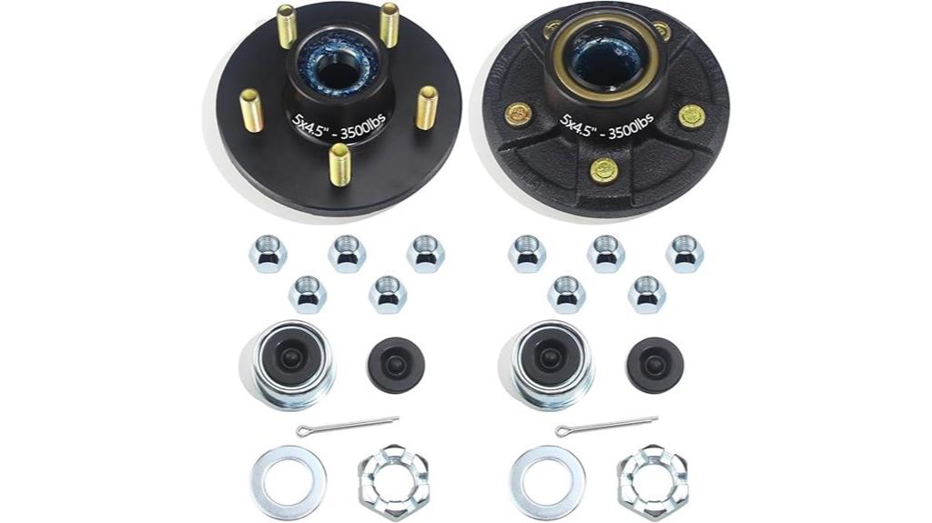 two trailer hub kits