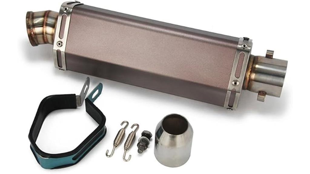 universal hexagon exhaust muffler