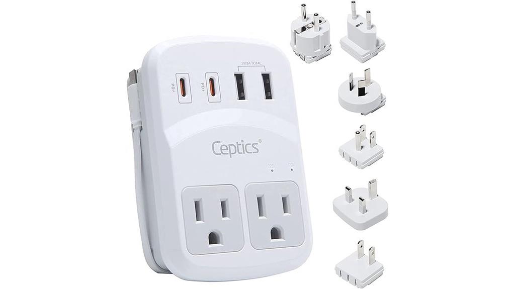universal travel adapter with usb