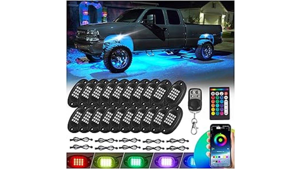vehicle rgb led pod lights