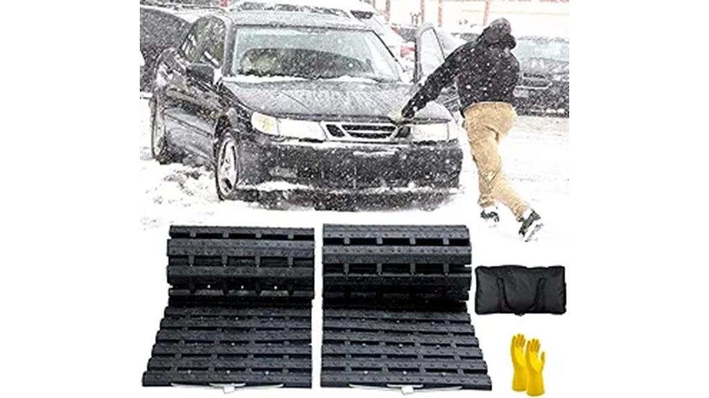 vehicle tire traction mat