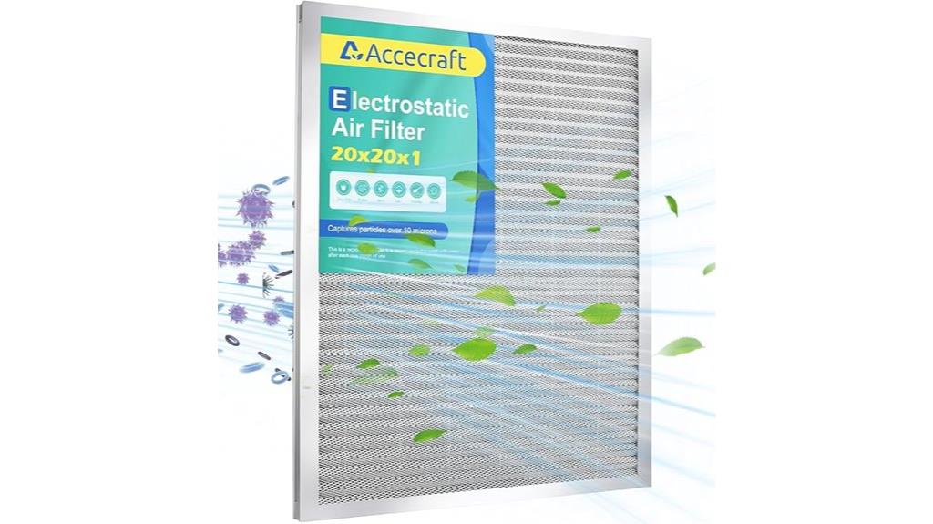 washable aluminum hvac filter