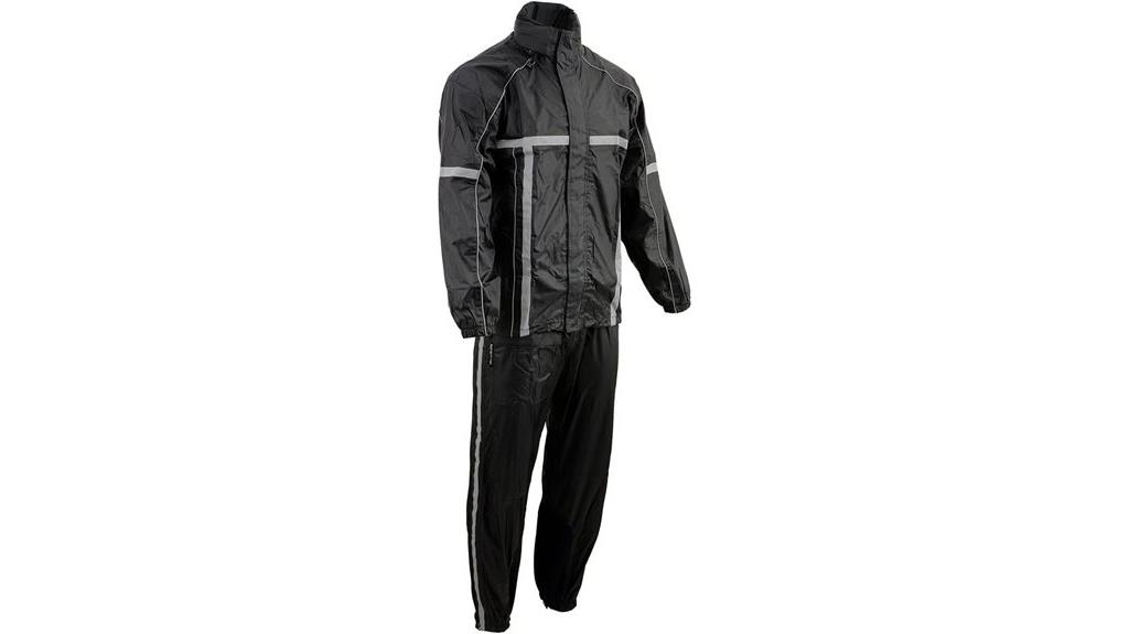 water resistant motorcycle rain suit