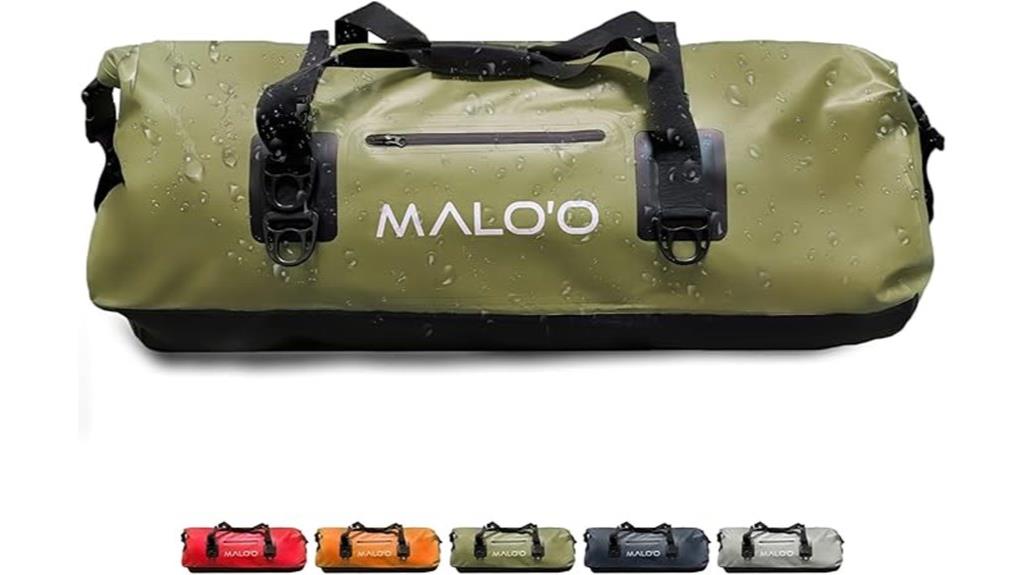waterproof duffel bag sizes