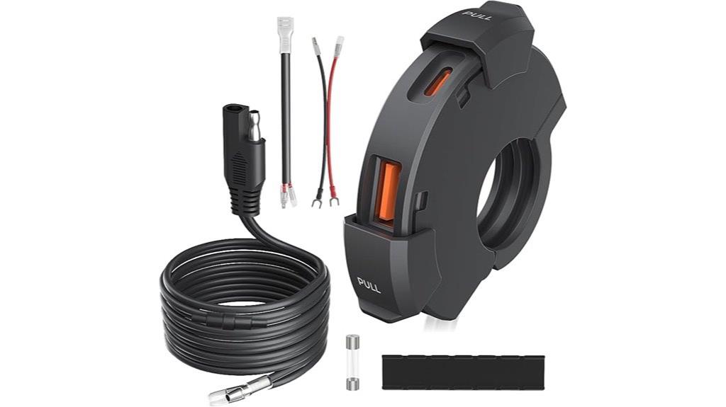 waterproof motorcycle charging clamp