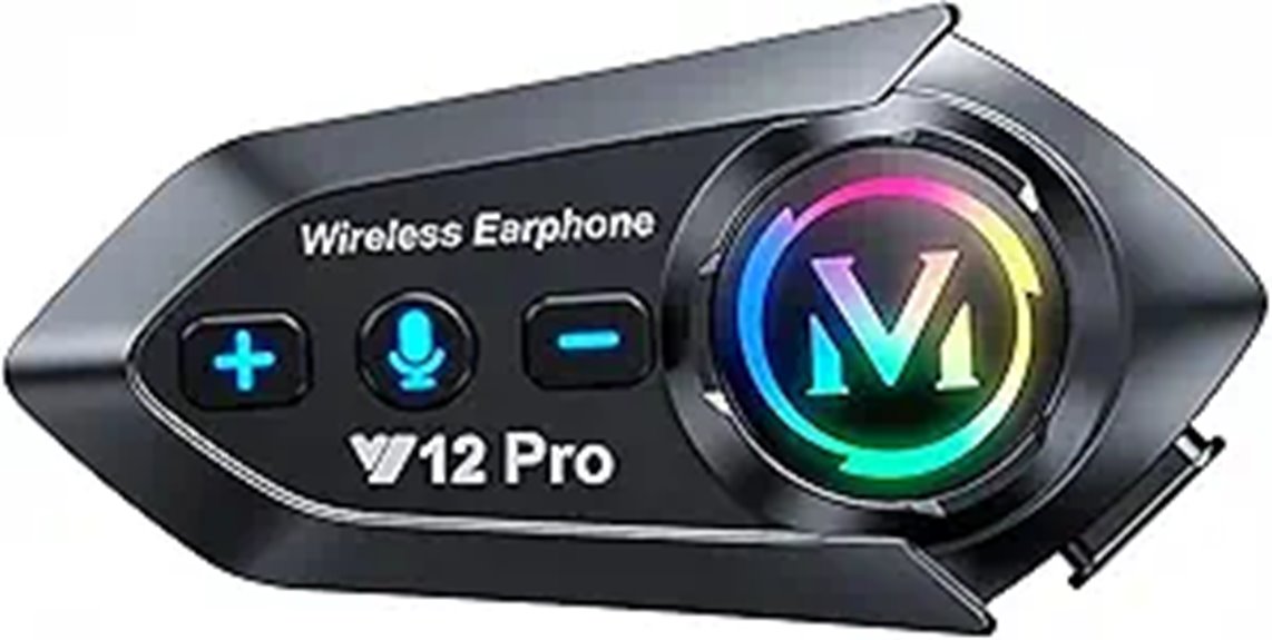 waterproof motorcycle helmet intercom