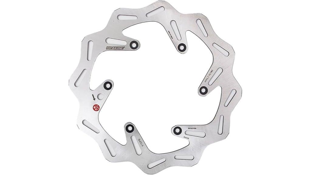 wave shaped brake rotor