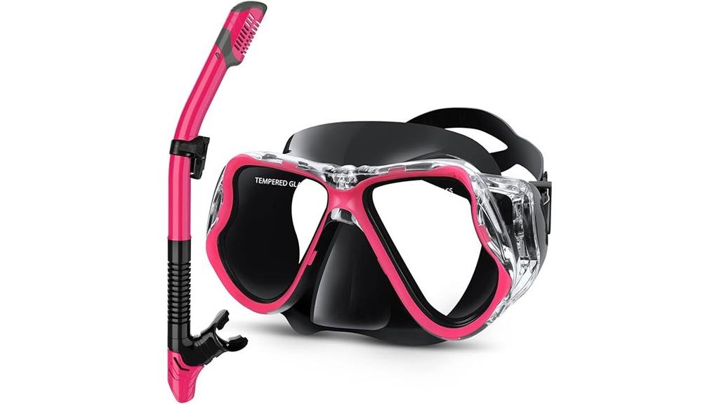 wide view anti fog snorkel