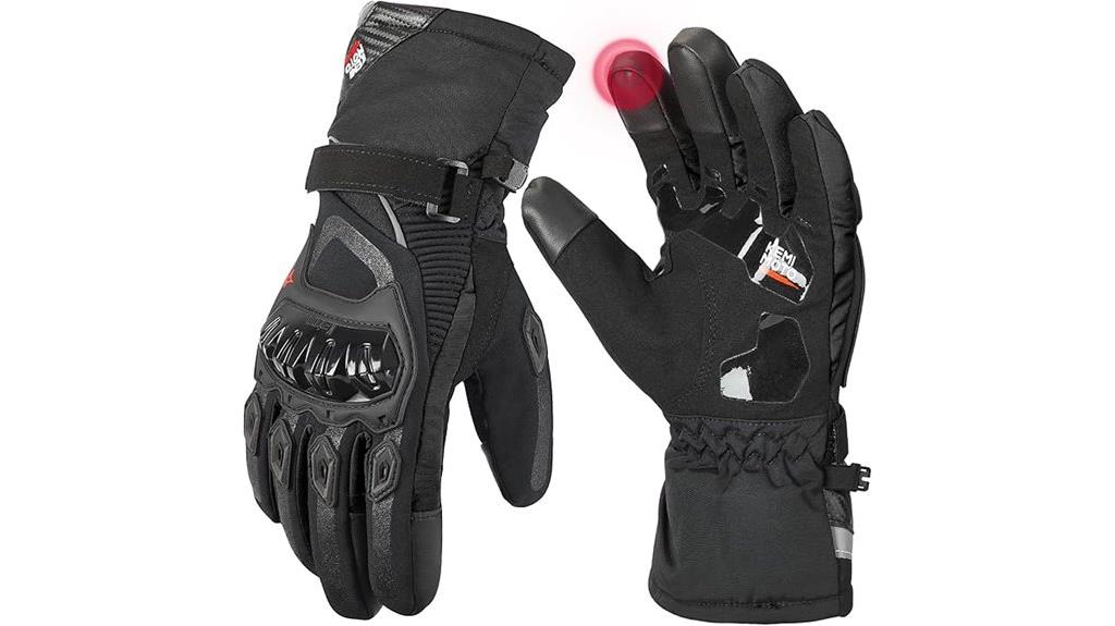 winter touchscreen motorcycle gloves