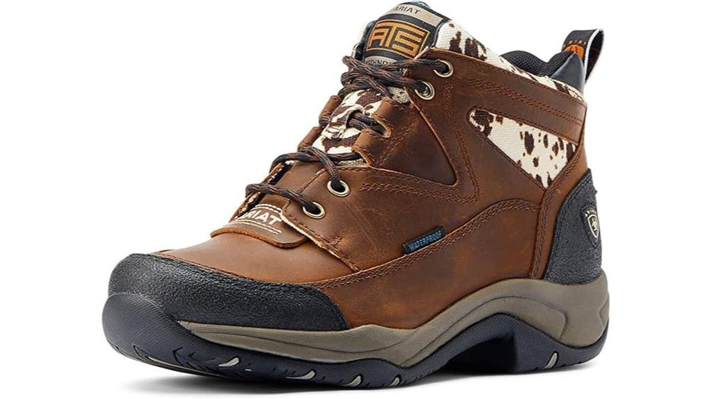 women s brown turquoise hiking boots