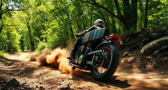 trail motorcycle lean limits