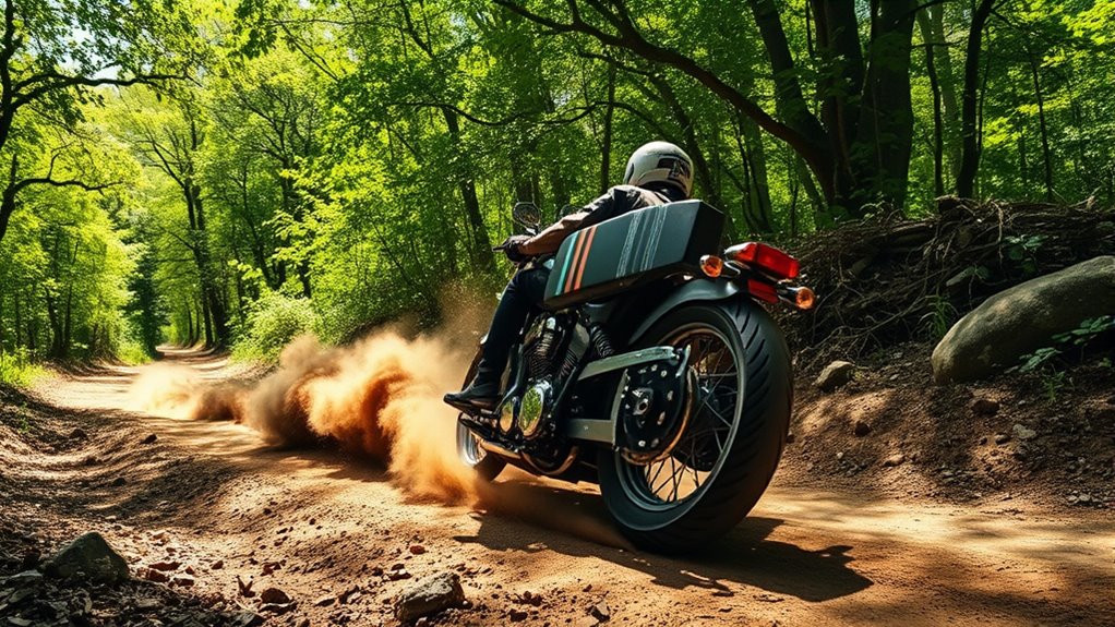 trail motorcycle lean limits