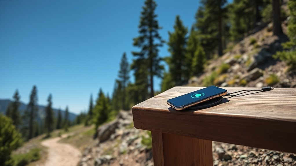 wireless outdoor solar charging