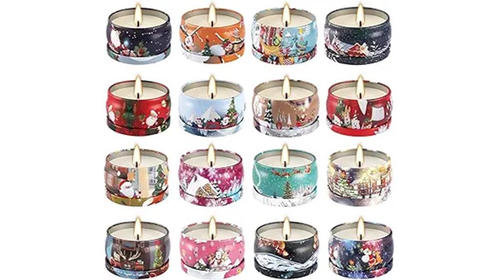 christmas scented candle set