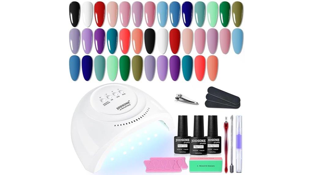 gel nail kit with light
