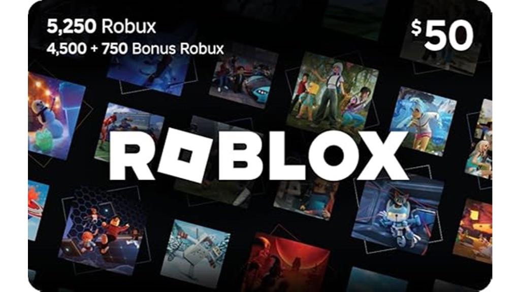 robux gift card 5250