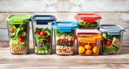 top glass meal storage